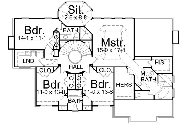 Upper/Second Floor Plan: 24-127