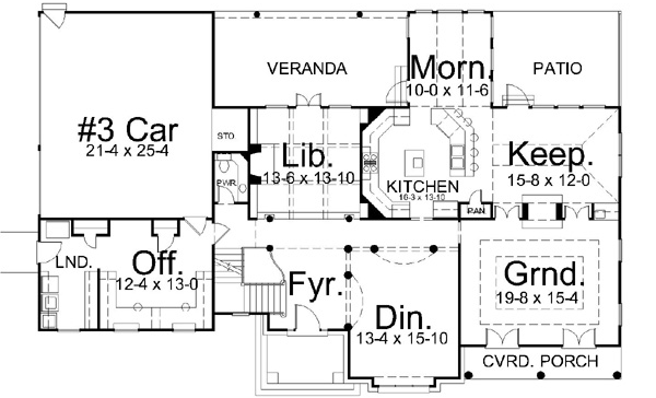 Main Floor Plan: 24-134