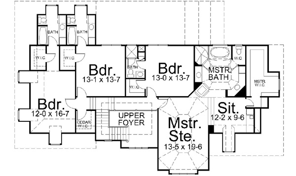 Upper/Second Floor Plan: 24-134