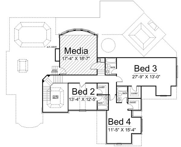 Upper/Second Floor Plan: 24-139