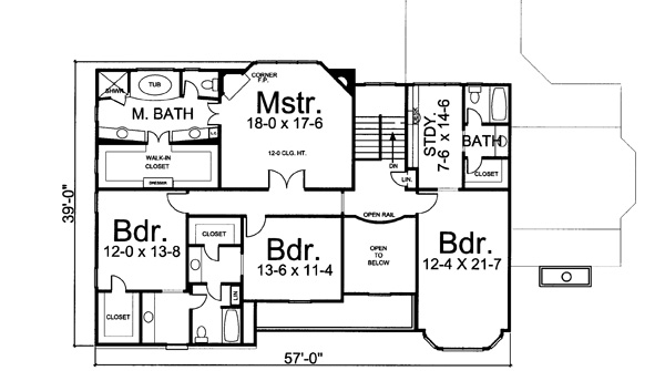 Upper/Second Floor Plan:24-141