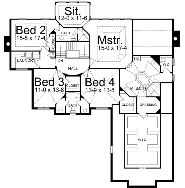 Upper/Second Floor Plan: 24-142