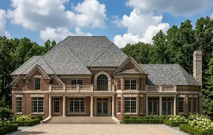 Traditional house plans 24-144 - front exterior, 3,676 sq ft, 4 bed, 3 bath house plans | Monster House Plans