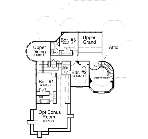 Upper/Second Floor Plan: 24-154