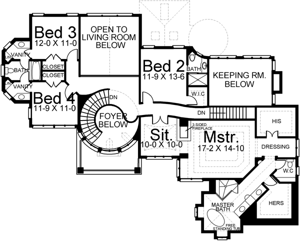 Upper/Second Floor Plan: 24-161