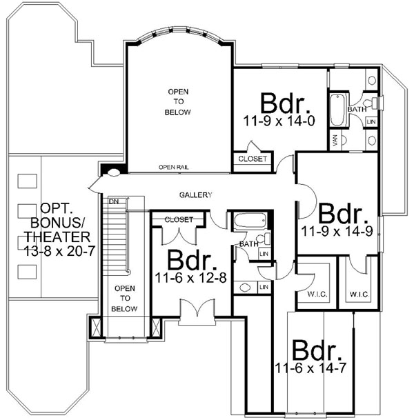 Upper/Second Floor Plan: 24-165