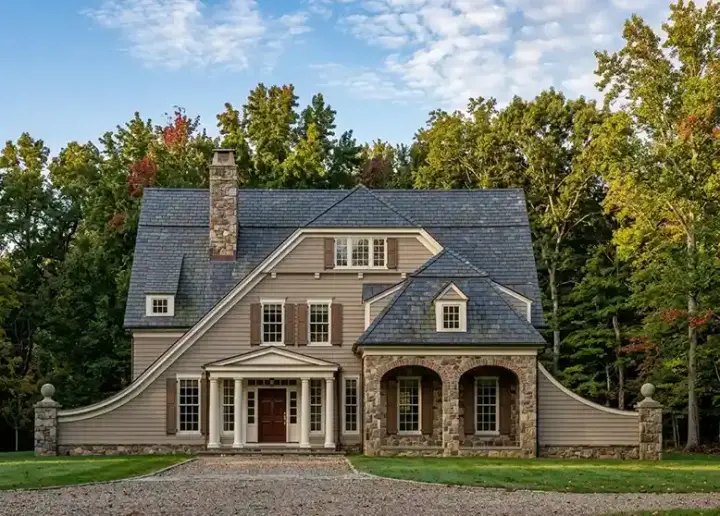 French Country house plans 24-173 - front exterior, 2,505 sq ft, 4 bed, 3 bath house plans | Monster House Plans