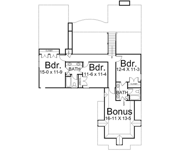 Upper/Second Floor Plan: 24-173