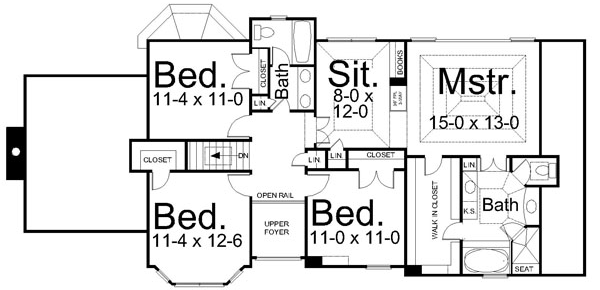 Upper/Second Floor Plan: 24-178