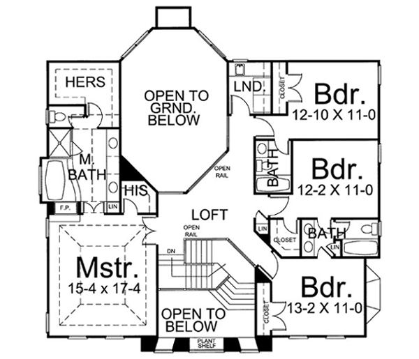 Upper/Second Floor Plan: 24-181