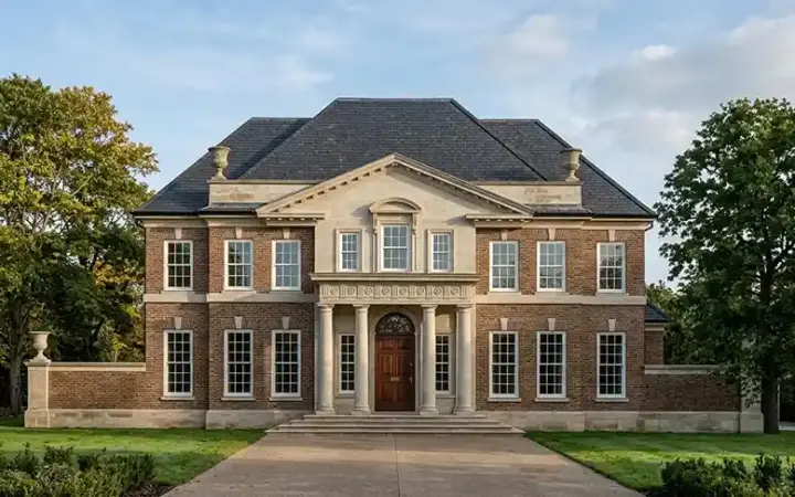 Southern Colonial house plans 24-182 - front exterior, 3,272 sq ft, 6 bed, 3 bath house plans | Monster House Plans