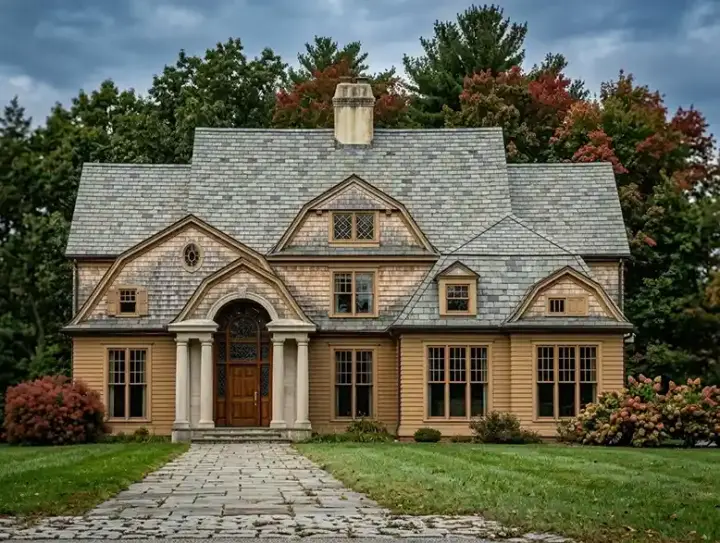Hampton house plans 24-195 - front exterior, 3,254 sq ft, 4 bed, 4 bath house plans | Monster House Plans