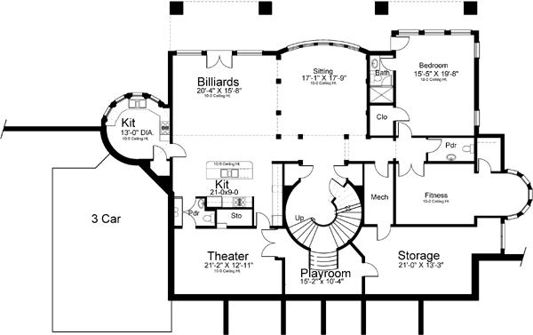 Lower Floor Plan: 24-205