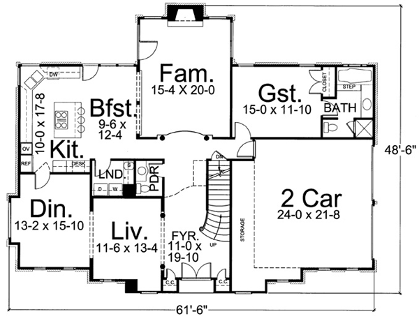 Main Floor Plan: 24-206