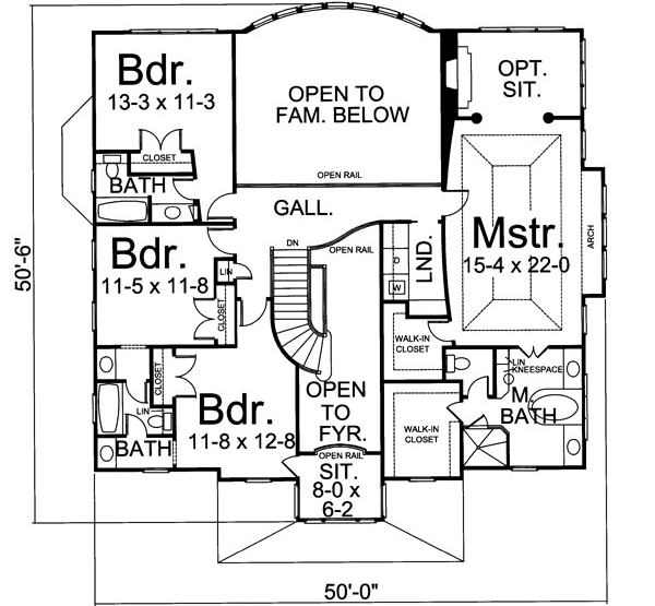 Upper/Second Floor Plan: 24-208