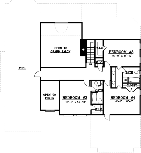 Upper/Second Floor Plan: 24-211