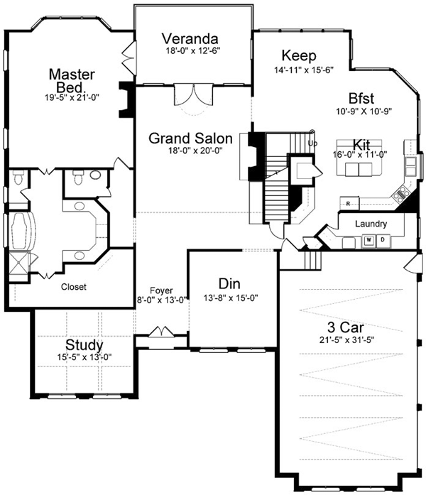 Main Floor Plan: 24-212