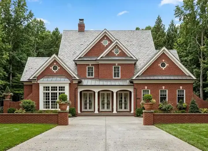 European house plans 24-216 - front exterior, 2,773 sq ft, 4 bed, 3 bath house plans | Monster House Plans