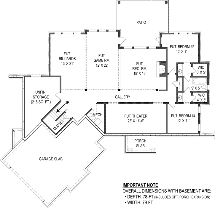Lower Floor Plan: 24-221