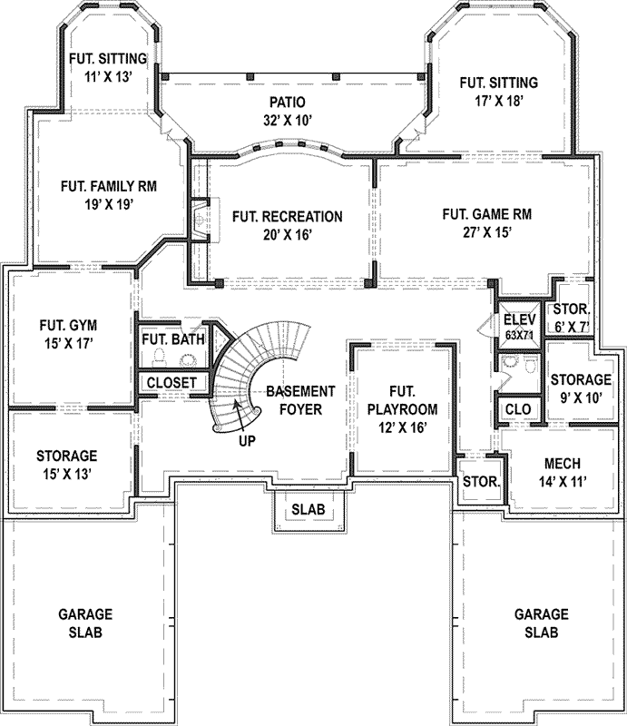 Lower Floor Plan: 24-230