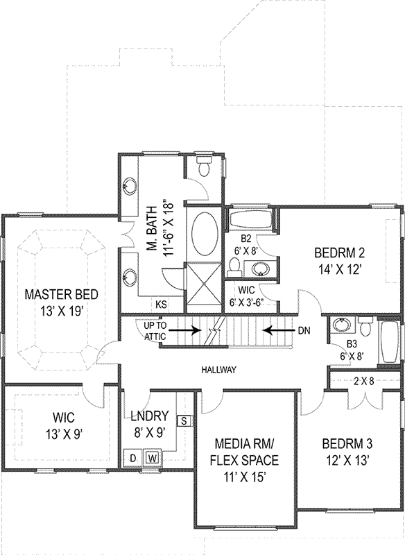 Upper/Second Floor Plan: 24-232