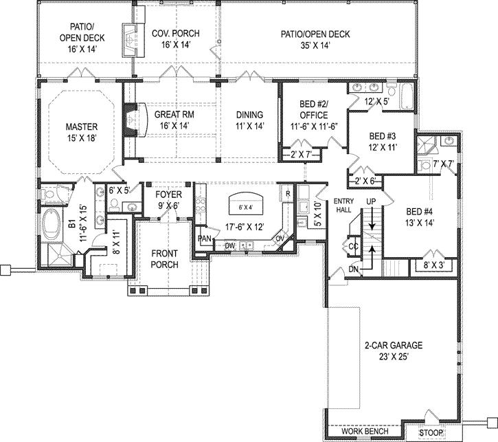 Main Floor Plan: 24-233