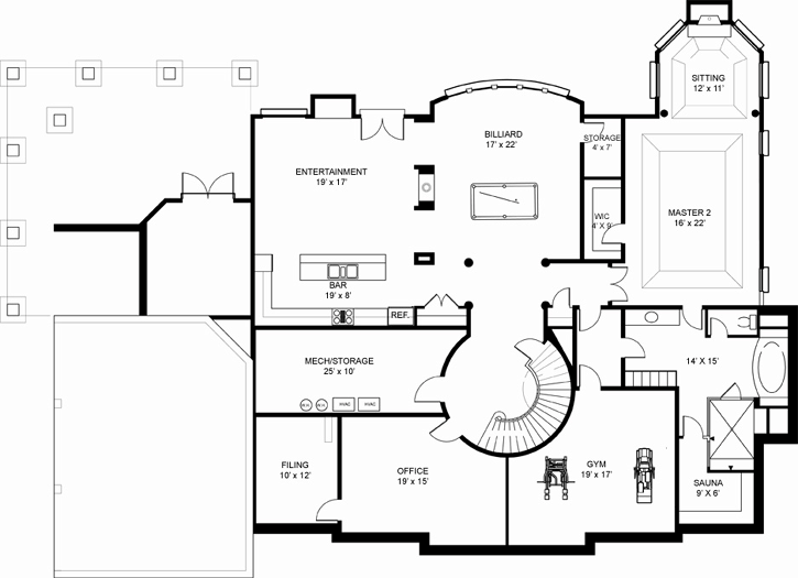 Lower Floor Plan: 24-236