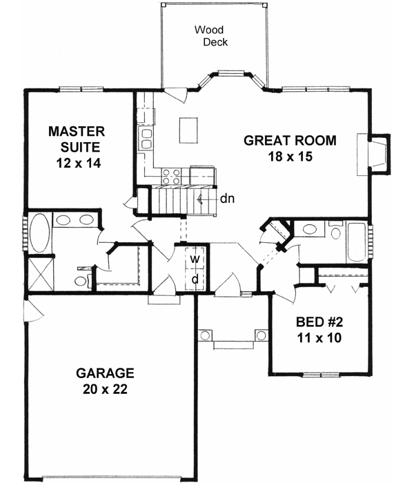 Main Floor Plan: 25-104