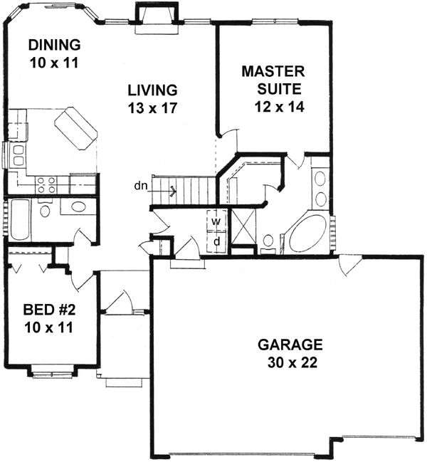 Main Floor Plan: 25-107