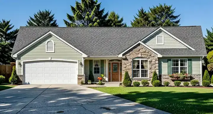 Traditional house plans 25-120 - front exterior, 1,289 sq ft, 3 bed, 2 bath house plans | Monster House Plans