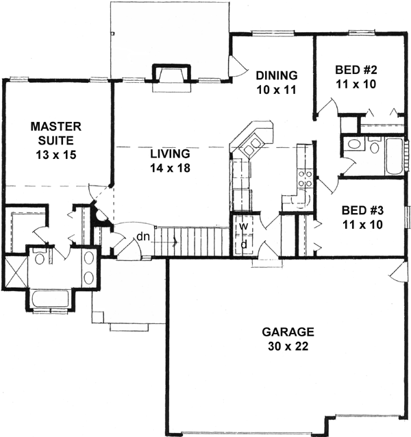 Main Floor Plan: 25-122