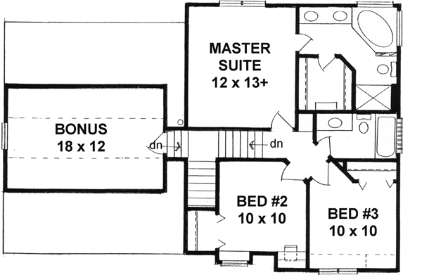 Upper/Second Floor Plan: 25-127