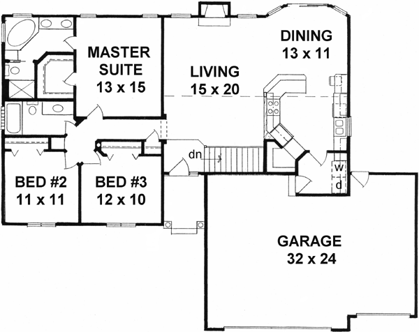 Main Floor Plan: 25-135