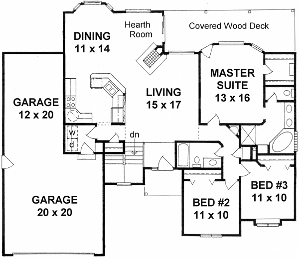 Main Floor Plan: 25-136