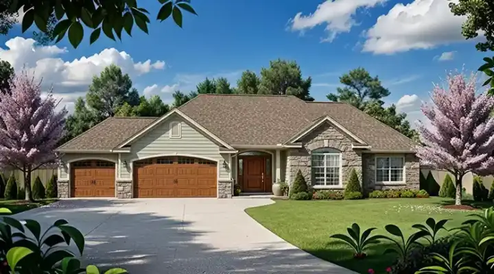 Traditional house plans 25-137 - front exterior, 1,508 sq ft, 3 bed, 2 bath house plans | Monster House Plans