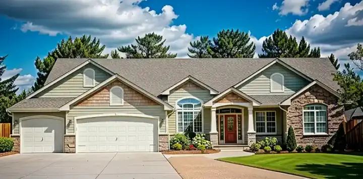 Traditional house plans 25-142 - front exterior, 1,587 sq ft, 3 bed, 2 bath house plans | Monster House Plans