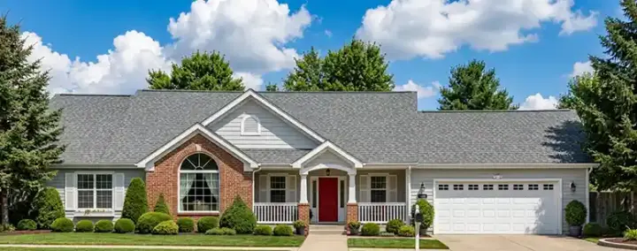 Ranch house plans 25-143 - front exterior, 1,612 sq ft, 3 bed, 2 bath house plans | Monster House Plans