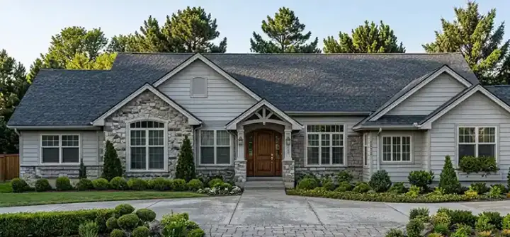 Traditional house plans 25-147 - front exterior, 1,865 sq ft, 3 bed, 2 bath house plans | Monster House Plans