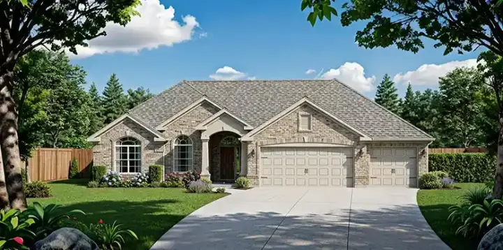Traditional house plans 25-172 - front exterior, 1,614 sq ft, 3 bed, 2 bath house plans | Monster House Plans