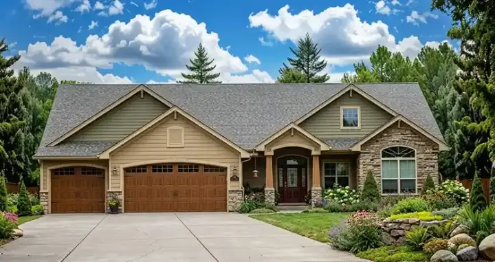 Craftsman house plans 25-196 - front exterior, 1,550 sq ft, 3 bed, 2 bath house plans | Monster House Plans