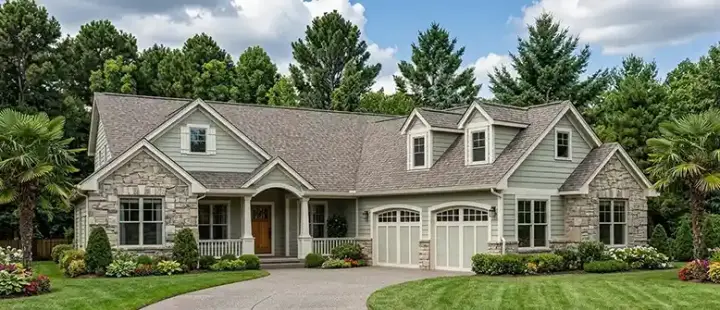 Traditional house plans 25-200 - front exterior, 1,683 sq ft, 3 bed, 2 bath house plans | Monster House Plans