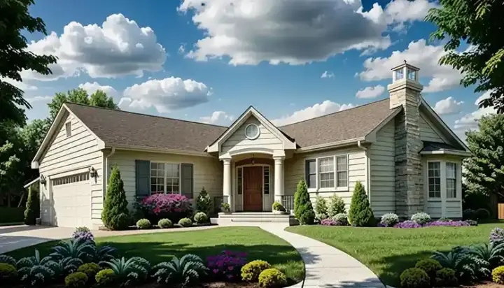 Traditional house plans 25-212 - front exterior, 1,076 sq ft, 2 bed, 2 bath house plans | Monster House Plans