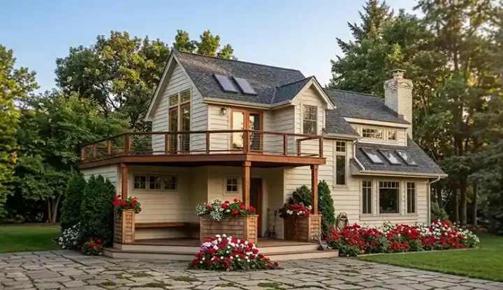 Traditional house plans 26-103 - front exterior, 1,235 sq ft, 3 bed, 2 bath house plans | Monster House Plans