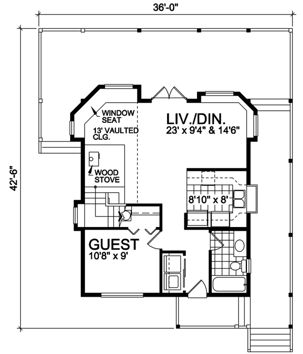 Main Floor Plan: 26-104