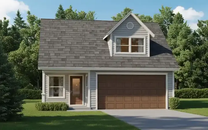 Traditional house plans 26-114 - front exterior, 1,058 sq ft, 0 bed, 0 bath house plans | Monster House Plans