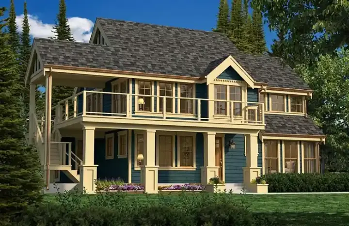 Craftsman house plans 26-117 - front exterior, 1,923 sq ft, 3 bed, 2 bath house plans | Monster House Plans