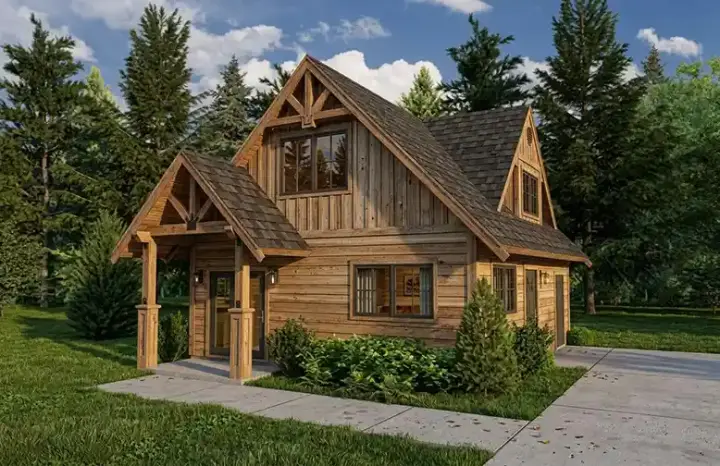 Country house plans 26-119 - front exterior, 1,178 sq ft, 0 bed, 0 bath house plans | Monster House Plans