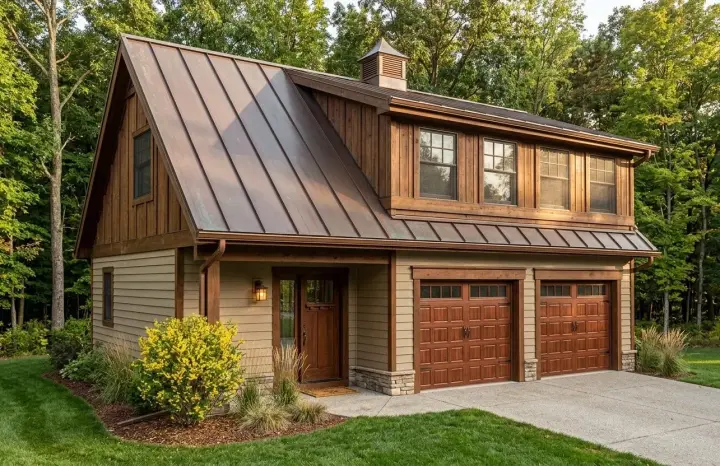 Bungalow house plans 26-124 - front exterior, 816 sq ft, 0 bed, 1 bath house plans | Monster House Plans