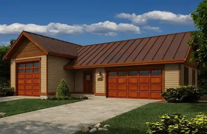 Traditional house plans 26-126 - front exterior, 1,546 sq ft, 0 bed, 0 bath house plans | Monster House Plans