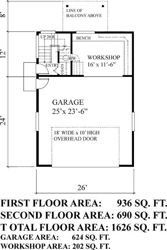 Main Floor Plan: 26-129